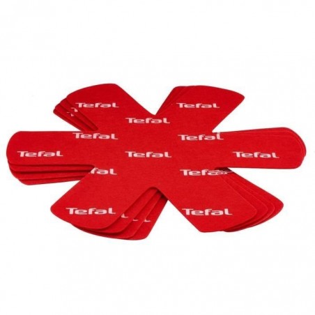 TEFAL Set de 4 protecteurs de poêle K2203004 38x36x1cm rouge