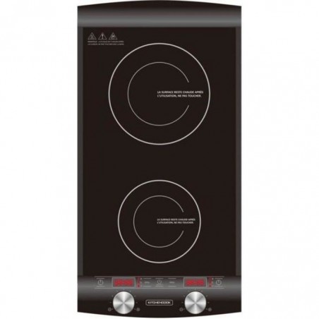 KITCHEN COOK Double plaque de cuisson a? Induction 2900 W Noir - 3662738023767