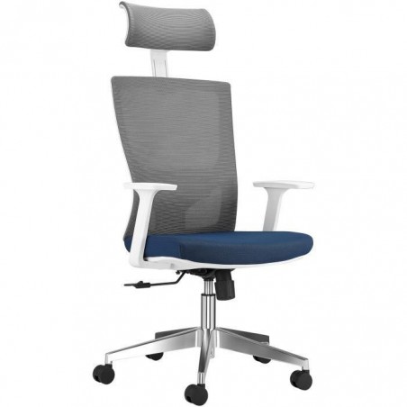 WeValley Chaisede Bureau Ergonomique, Capacité Maximal de 180 KG Bleu