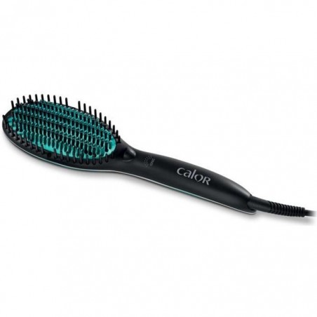 CALOR CF5820C0 Power Straight Brosse lissante, Lissage facile et rapide des cheveux frisés à crépus, 3 températures, Jusquà