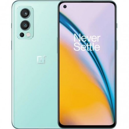 OnePlus Nord 2 8Go 128Go Bleu 5G Version Européenne MediaTek Dimensity 1200-AI DN2103 Smartphone Triple Cameras IA 50MP