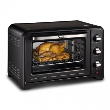 MOULINEX OX464810 - Mini four grill - 33L - 1600 W - Grill 800 W - Chaleur tournante - Noir
