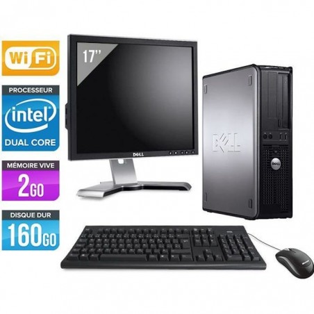 PC Dell 760 - Core Duo 2,50 GHz - Wifi + Ecran 17''