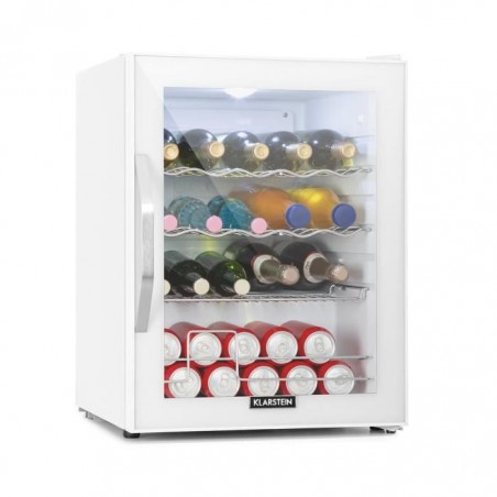 Klarstein Beersafe xl quartz Réfrigérateur 60 litres , éclairage led , 42 db , porte en verre - blanc