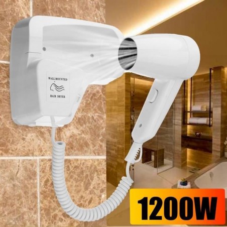 NEUFU Sche-cheveux 220V 1200W Séchoir Ventilateur Sche-linge Mural Salle de bain