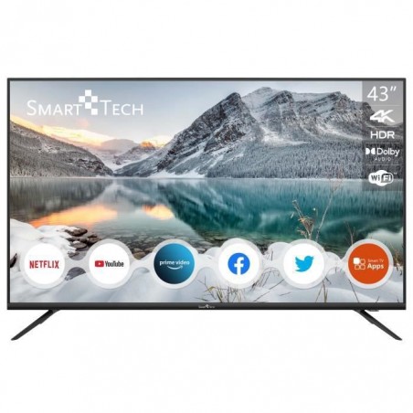 Smart Tech 43 4K UHD Smart TV, Netflix & YouTube & Prime Video