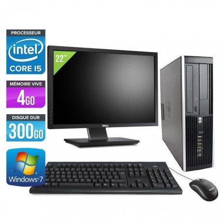 PC HP 8100 -Core i5 - 3,2GHz -4Go -300Go +Ecran 22''