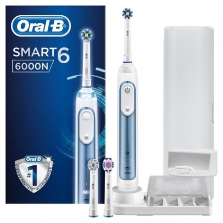 Oral-B Smart 6 6000N Brosse à dents électrique par BRAUN - Bleu