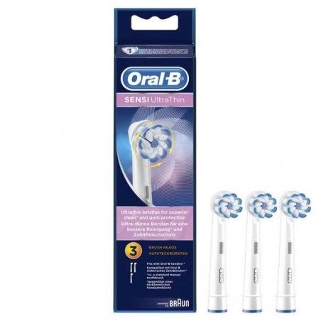 Oral-B Sensi Ultrathin Brossettes De Rechange Pour Brosse À Dents Électrique x3