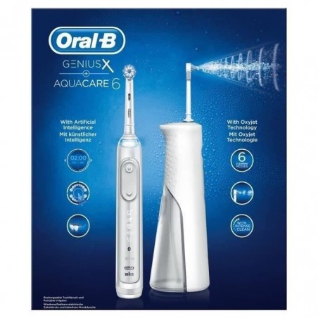 Oral-B Aquacare Pro-Expert Hydropulseur Et Genius X 20000 Brosse À Dents Électrique