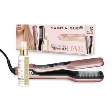 SAINT ALGUE Coffret Lisseur vapeur Demeliss TITANIUM Love Edition Couleur GOLD ROSE + Soin nourrissant 100ml Kera-PROTEIN