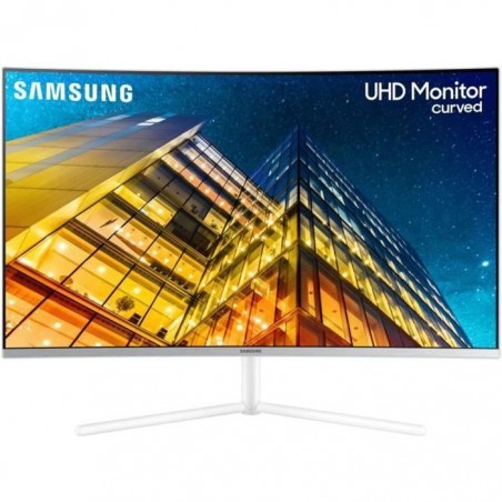 Ecran PC Incurvé - SAMSUNG LU32R591CWRXEN - 32 4K - Dalle VA - 4 ms - 60Hz - AMD FreeSync - Blanc