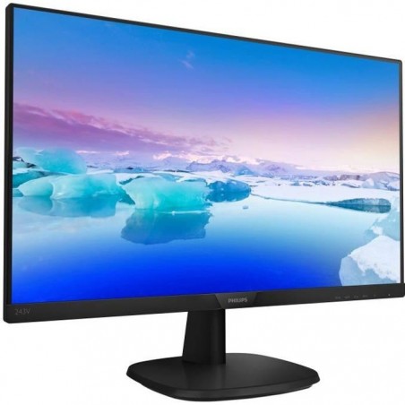 PHILIPS Moniteur LCD V-line 243V7QDAB 60,5 cm (23,8) Full HD WLED - 16:9 - Noir - Réso 1920 x 1080 - 16,7 Millions de couleurs