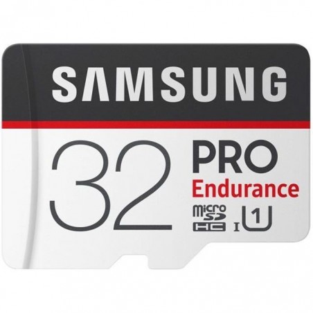 SAMSUNG Carte Micro SDHC PRO Endurance - 32 Go - Classe 10-UHS-I (U1) - 100 Mo-s en Lecture - 30 Mo-s Spaceen Ãcriture - 2 ans