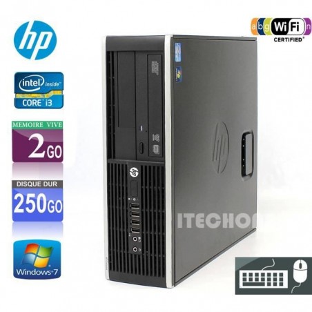 HP 6200 PRO Intel Core i3 2100 @ 3.1 GHz Ram 2 Go Disque Dur 250 Go Sata DVDRW WIFI WIN 7 PRO