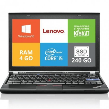 ordinateur de bureau LENOVO X220 core I5 4go ram 240go ssd disque dur,windows10, ordinateur reconditionné Garantie