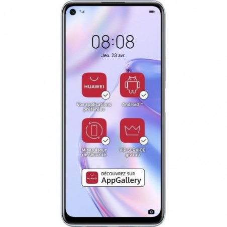 HUAWEI P40 Lite 5G Space Silver 128 Go (Services Google non intégrés)