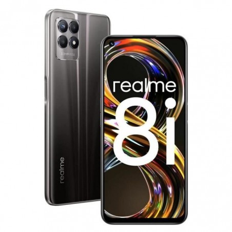 realme 8i Smartphone Debloqué -6.6 cran Ultra Fluide, 4+128GB Double-SIM, Téléphones Portables avec Batterie de 5000mAh -Noir