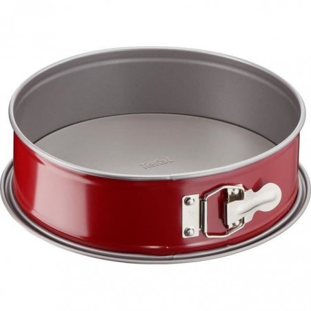 TEFAL Moule à charnière Delibake en acier - Ø 19 cm - Rouge et gris