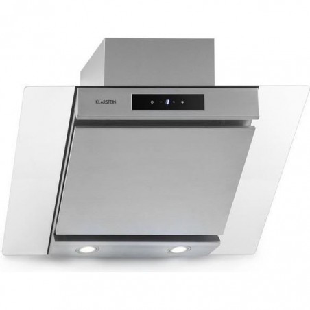 Klarstein Balzac 80 Hotte aspirante tête libre 80 cm - Moteur 190W 610 m³-h - Classe B - Design inox & verre