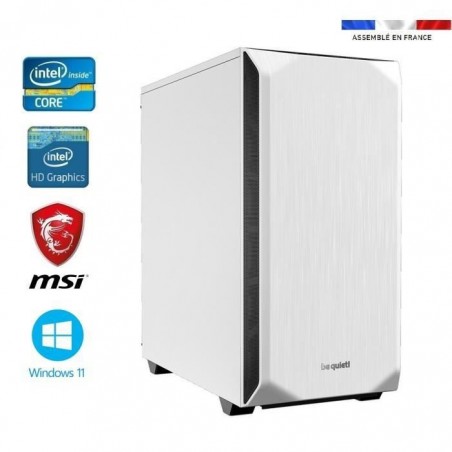 PC bureau intel I7-12700 - 32GO RAM - SSD 1000GO + HDD 4000GO - WIFI - Be Quiet! Pure Base 500 - Windows 11