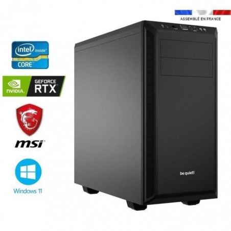 PC Gamer intel I9-11900F - GeForce RTX 3050 8GO - 64GO RAM - SSD 1000GO + HDD 3000GO - WIFI - Be Quiet! Pure Base 600 - Windows