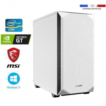 PC bureau intel I9-12900F - GeForce GT 730 2GO - 32GO RAM - SSD 1000GO + HDD 4000GO - WIFI - Be Quiet! Pure Base 500 - Windows