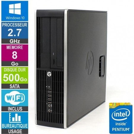 PC HP Elite 8200 SFF G630 2.70GHz 8Go-500Go Wifi W10