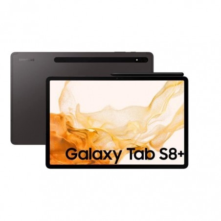 Tablette Tactile - SAMSUNG - Galaxy Tab S8 + - 12,4 WUXGA+ - Qualcomm SM8450 - RAM 8Go - 128Go - Android 12 - Gris - Wifi