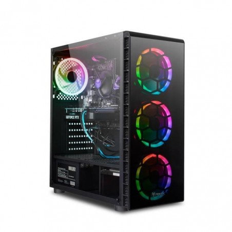 Fierce RGB Gaming PC - Intel Core i5 9400F 4,1 GHz, RTX 2060 6 Go, 16 Go 3000 MHz, disque SSD 240 Go, disque dur 1 To, Windows