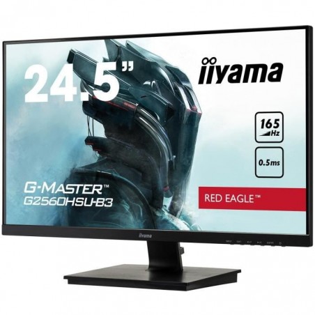 Ecran PC Gamer - IIYAMA - RED EAGLE G-MASTER X2560HSU-B3 - 25 FHD - Dalle TN - 0,5 MS - 16,5 Hz - HDMI - DisplayPort - AMD