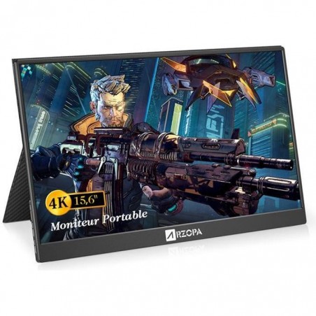 ARZOPA E1564K - Ecran Gaming Portable 15,6 FHD - 4K - HDMI - Noir