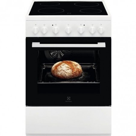 Cuisinière Electrolux LKR620002W, vitrocéramique four électrique, 4 feux, 60x60cm