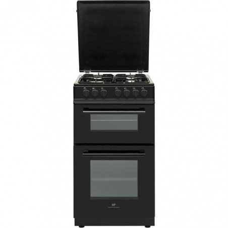 CONTINENTAL EDISON Cuisinière 50x60 Double fours électrique - 4 feux noirc