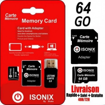 ISONIX Carte Mémoire Micro...