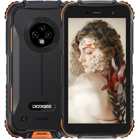 Telephone Portable Incassable DOOGEE S35T Smartphone Robuste 3Go + 64Go Android 11 SONY Caméra triple - Orange