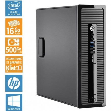 Ordinateur de bureau HP PRODESK 400 G1 pentium dual core g 16 go ram 500 go disque dur