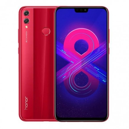 Huawei Honor 8X 4 + 64 Go Smartphone (Rouge) FHD 6,5 pouces Caméra AI 20MP