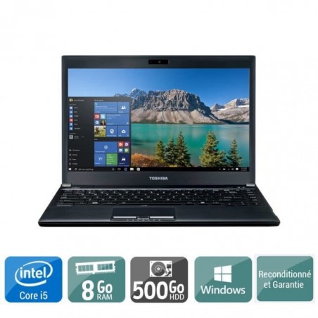 Ordinateur portable TOSHIBA PORTEGE R930 core i5 8 go ram 500 go disque dur