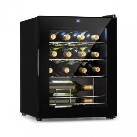 Klarstein Shiraz cave à vin de service 16 bouteilles - 42 litres - porte vitrée - noir