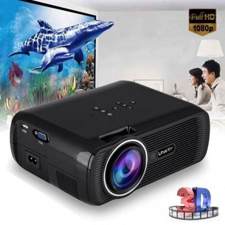 7000 Lumens 1080P HDMI Multimédia Portable LED Projecteur vidéo 3D Home Cinema