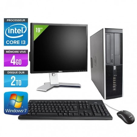 PC HP 8200 - Intel Core i3 - 4Go - 2To + Ecran 19''