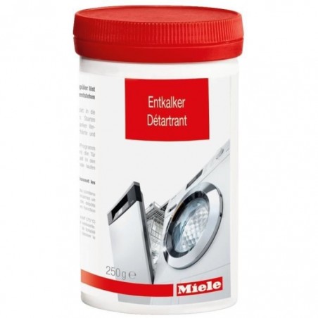 MIELE 10130980 - Détartrant pour lave linge et lave vaisselle 250 g-Elimine dépots de calcaire-Protège résistances, tambour,cuve