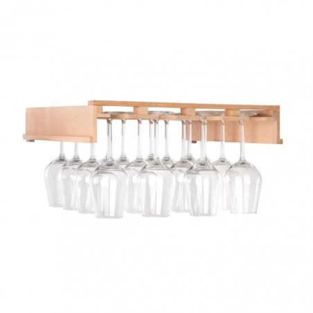 Klarstein Barossa 102D Accessoire cave à vin : Clayette étagère de rangement pour verres à vin - 4 glissières en bois véritable