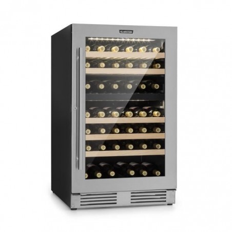 Klarstein Vinovilla duo 79 cave à vin réfrigérée 189 litres - 79 bouteilles - porte vitrée & cadre inox