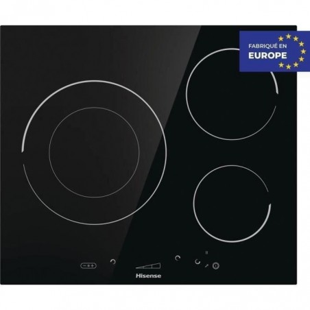 Plaque de cuisson à induction - HISENSE - 3 zones - l59,5 x P52 x H5,4 cm- I6341C - 7200 W - Noir