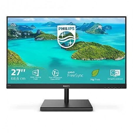 Philips cran incurvé 271E1SD 68 cm (27 Pouces) (VGA, HDMI, Temps de réponse de 4 ms, 1920 x 1080, 75 Hz, FreeSync) Noir