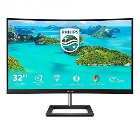 Philips cran Gaming incurvé 325E1C 80 cm (32 Pouces) (HDMI, DisplayPort, 2560x1440, 75 Hz, Temps de réponse de 4 ms, FreeSync)