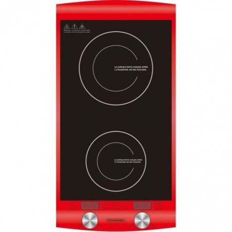 KITCHEN COOK Double plaque de cuisson a? Induction 2900 W Rouge - 3662738023774