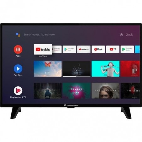 CONTINENTAL EDISON TV LED FHD 32'' (80 cm) - Android TV - 3xHDMI, 2xUSB - Netflix & YouTube-Noir